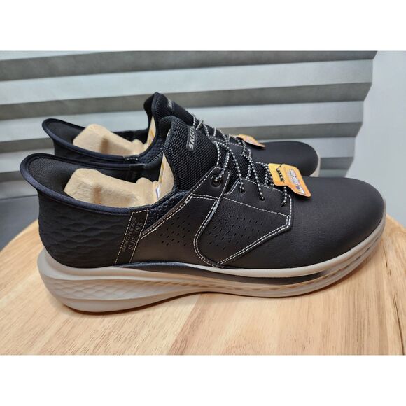 Skechers Hands Free Step Ins Slade Macklin Men's size 14 Black Tan - Picture 4 of 10